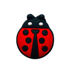 Silicone Focal Beads Seven-spotted Ladybug Rounded Shape 20pcs 5