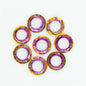 Glass Faceted Spacer Beads 8mm Large Hole 50pcs 22