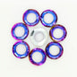 Glass Faceted Spacer Beads 8mm Large Hole 50pcs 23
