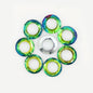 Glass Faceted Spacer Beads 8mm Large Hole 50pcs 20