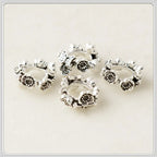 Alloy Wreath Spacer Beads 11mm Antique Silver 100pcs