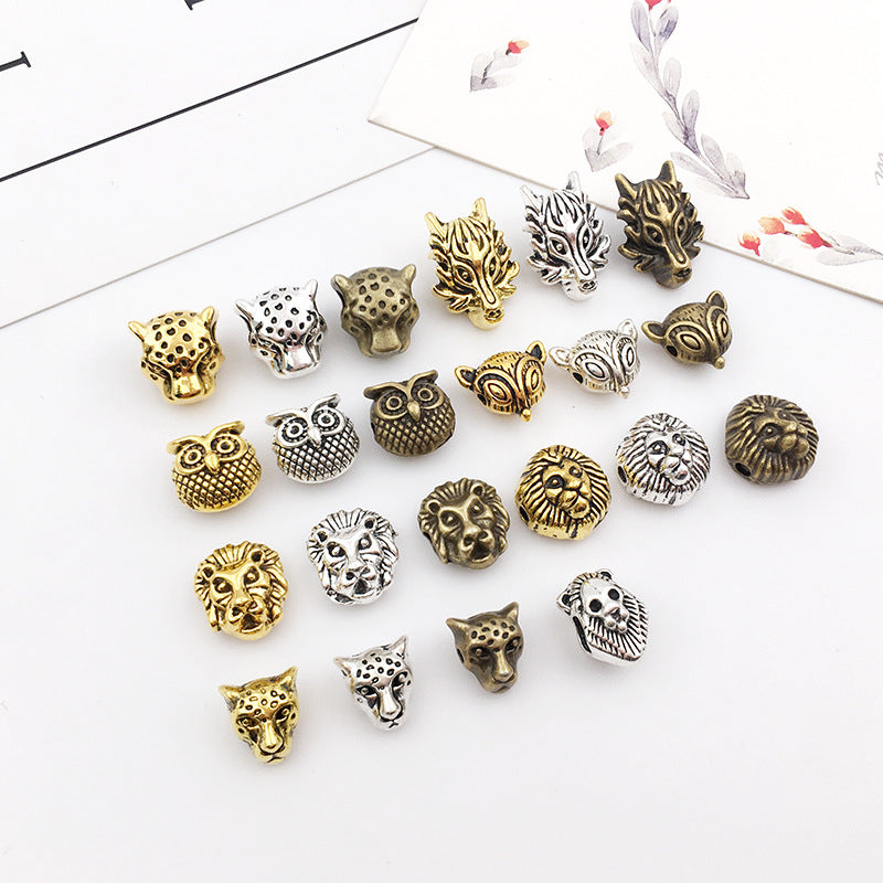 Animal Series Metal Beads Large Hole Antique Finish 30pcs 5