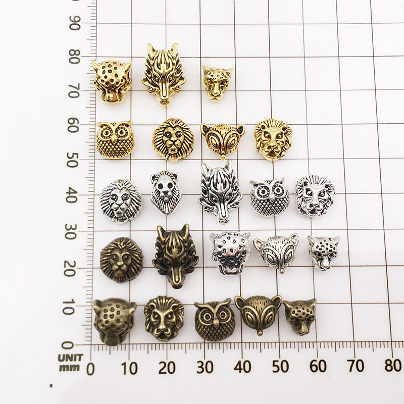 Animal Series Metal Beads Large Hole Antique Finish 30pcs 3