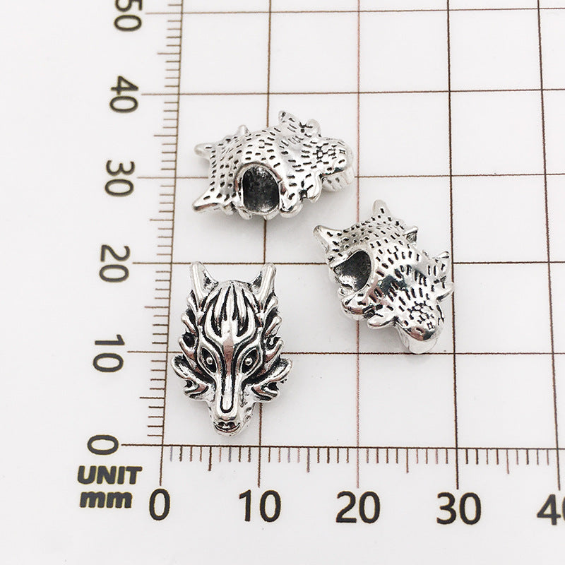 Animal Series Metal Beads Large Hole Antique Finish 30pcs 8