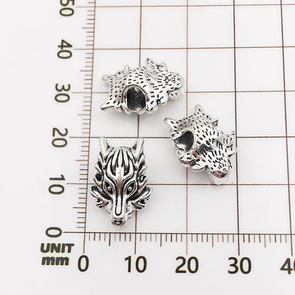 Animal Series Metal Beads Large Hole Antique Finish 30pcs 8