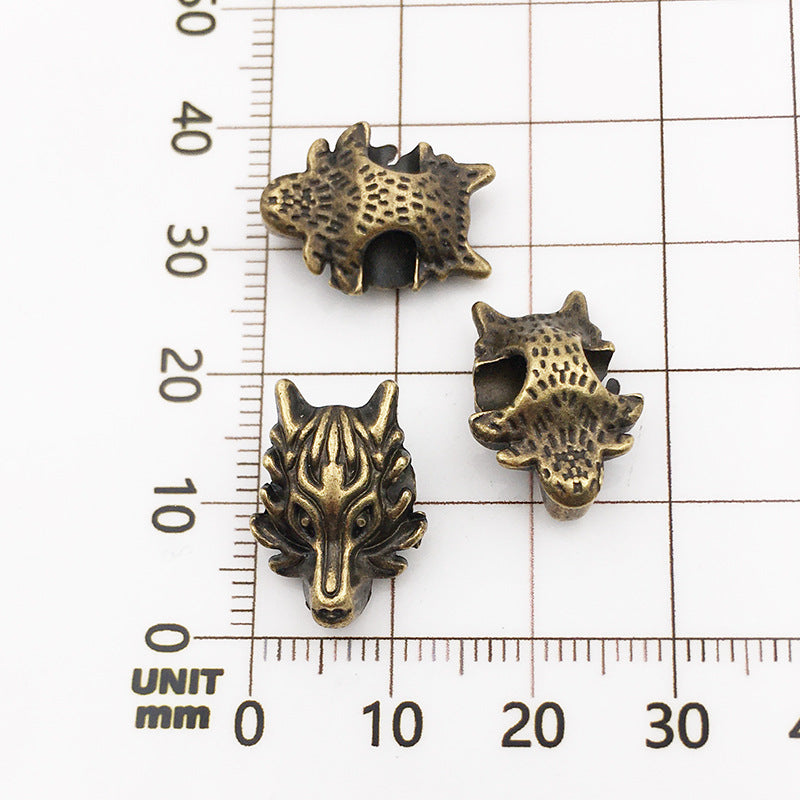 Animal Series Metal Beads Large Hole Antique Finish 30pcs 6