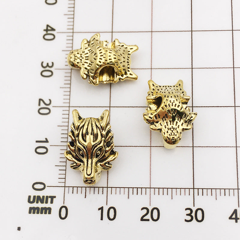 Animal Series Metal Beads Large Hole Antique Finish 30pcs 7