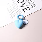Resin Heart Smiling Face Keychain Pastel Colors Cute Charm 10