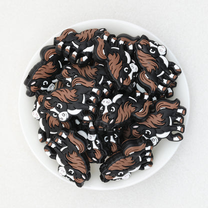 Cute Pony Silicone Focal Beads 20 pcs 5