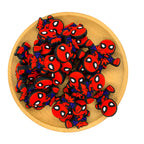 Silicone Focal Beads Spiderman Crouching Pose 20pcs 2