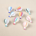Silicone 3D Focal Beads Hot Air Balloon Rounded Balloon Shape 20pcs 3