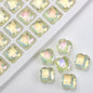 Faceted Four-Leaf Clover Glass Beads 12mm Vintage Plating 30pcs 10