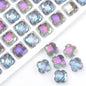 Faceted Four-Leaf Clover Glass Beads 12mm Vintage Plating 30pcs 20