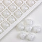 Faceted Four-Leaf Clover Glass Beads 12mm Vintage Plating 30pcs 8
