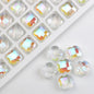 Faceted Four-Leaf Clover Glass Beads 12mm Vintage Plating 30pcs 16