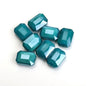 Electroplated Faceted Rectangle Glass Beads 13x18mm Iridescent 10pcs 9