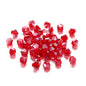 Seed Glass Beads 4mm Transparent Faceted Mixed Colors 200pcs 5