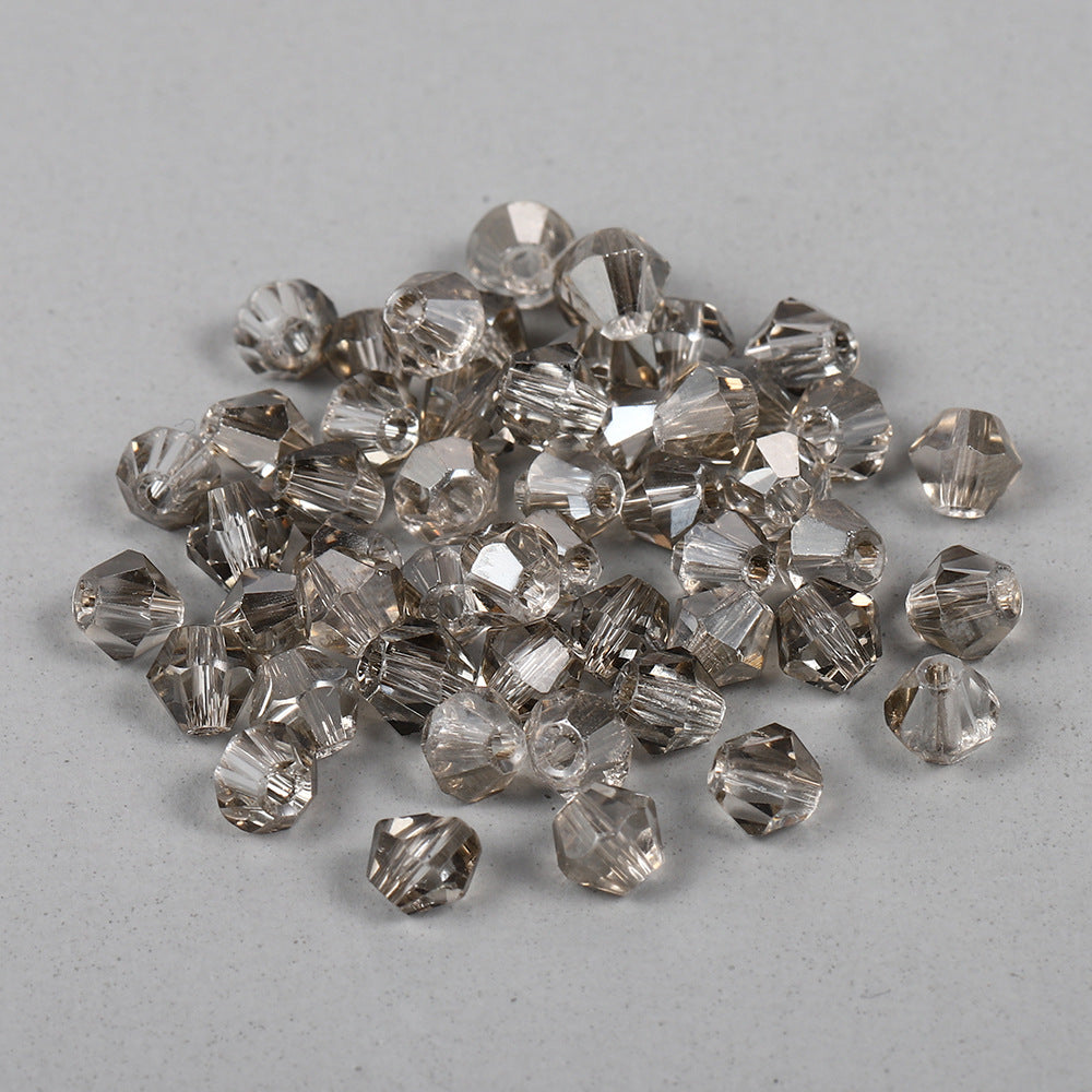 Seed Glass Beads 4mm Transparent Faceted Mixed Colors 200pcs 20