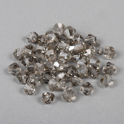 Seed Glass Beads 4mm Transparent Faceted Mixed Colors 200pcs 20