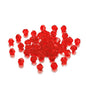 Seed Glass Beads 4mm Transparent Faceted Mixed Colors 200pcs 27