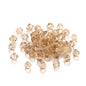 Seed Glass Beads 4mm Transparent Faceted Mixed Colors 200pcs 41