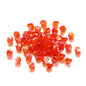 Seed Glass Beads 4mm Transparent Faceted Mixed Colors 200pcs 6