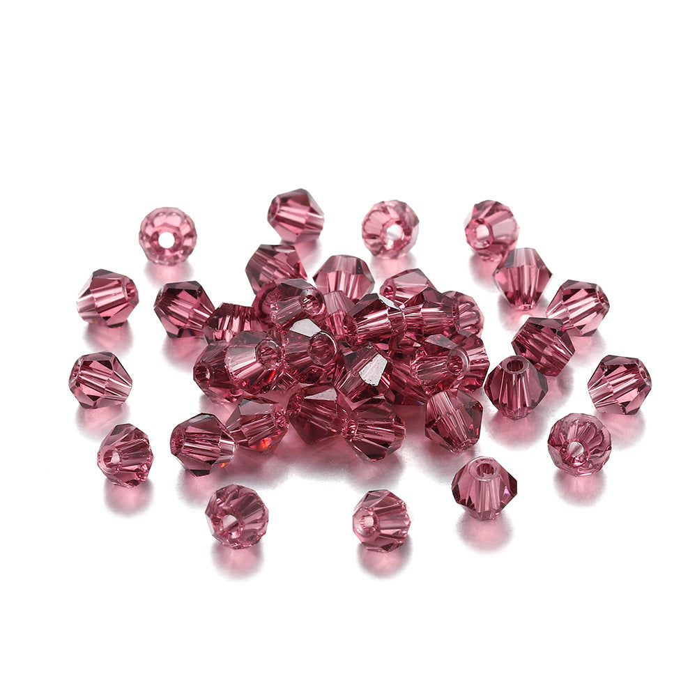 Diamond Seed Glass Beads 4mm Transparent Rainbow Shimmer 200pcs 27
