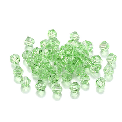Diamond Seed Glass Beads 4mm Transparent Rainbow Shimmer 200pcs 31