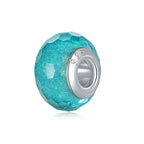 Resin Faceted Spacer Beads 14mm Blue 20pcs