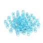 Faceted Glass Beads 8mm Transparent Multicolor 70pcs 28