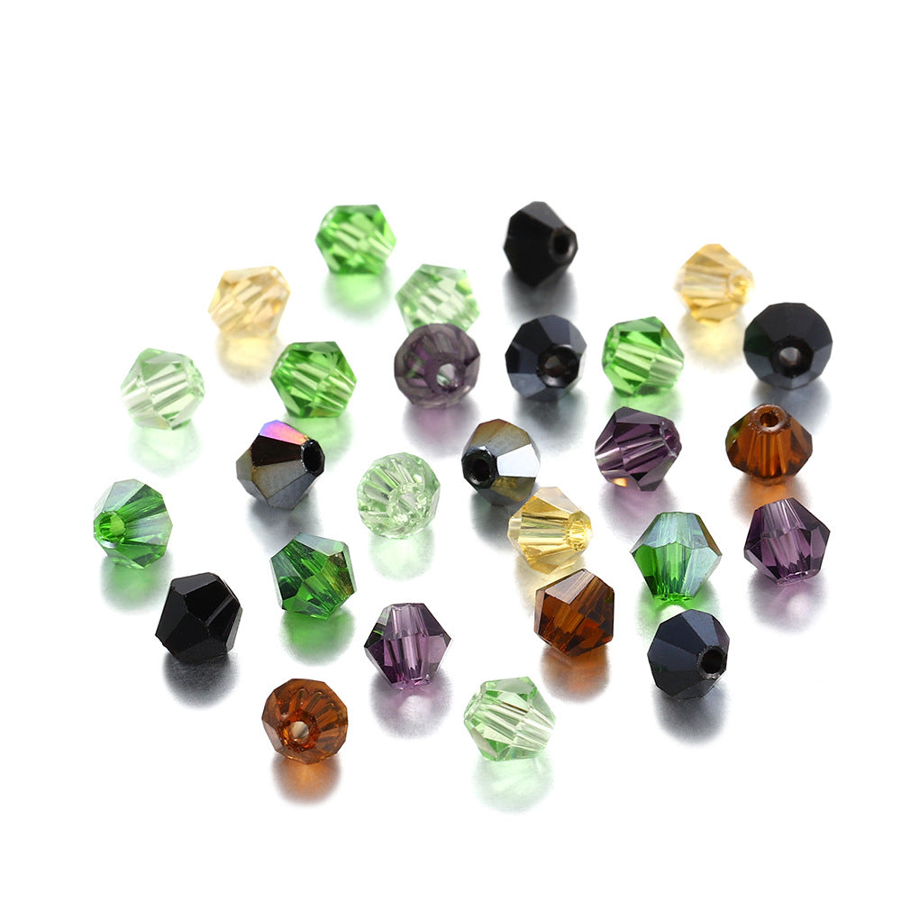 Diamond Seed Glass Beads 4mm Transparent Rainbow Shimmer 200pcs 3