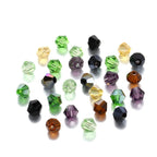 Diamond Seed Glass Beads 4mm Transparent Rainbow Shimmer 200pcs 3