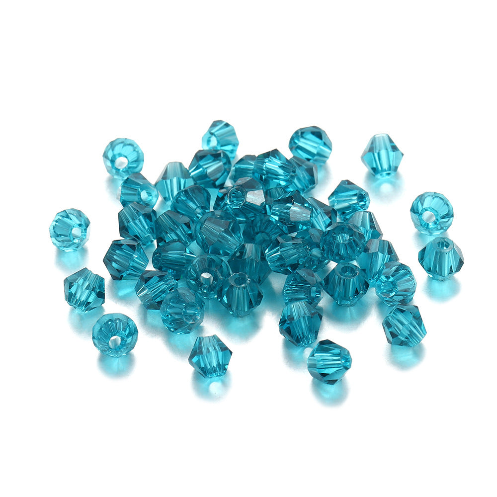Diamond Seed Glass Beads 4mm Transparent Rainbow Shimmer 200pcs 29