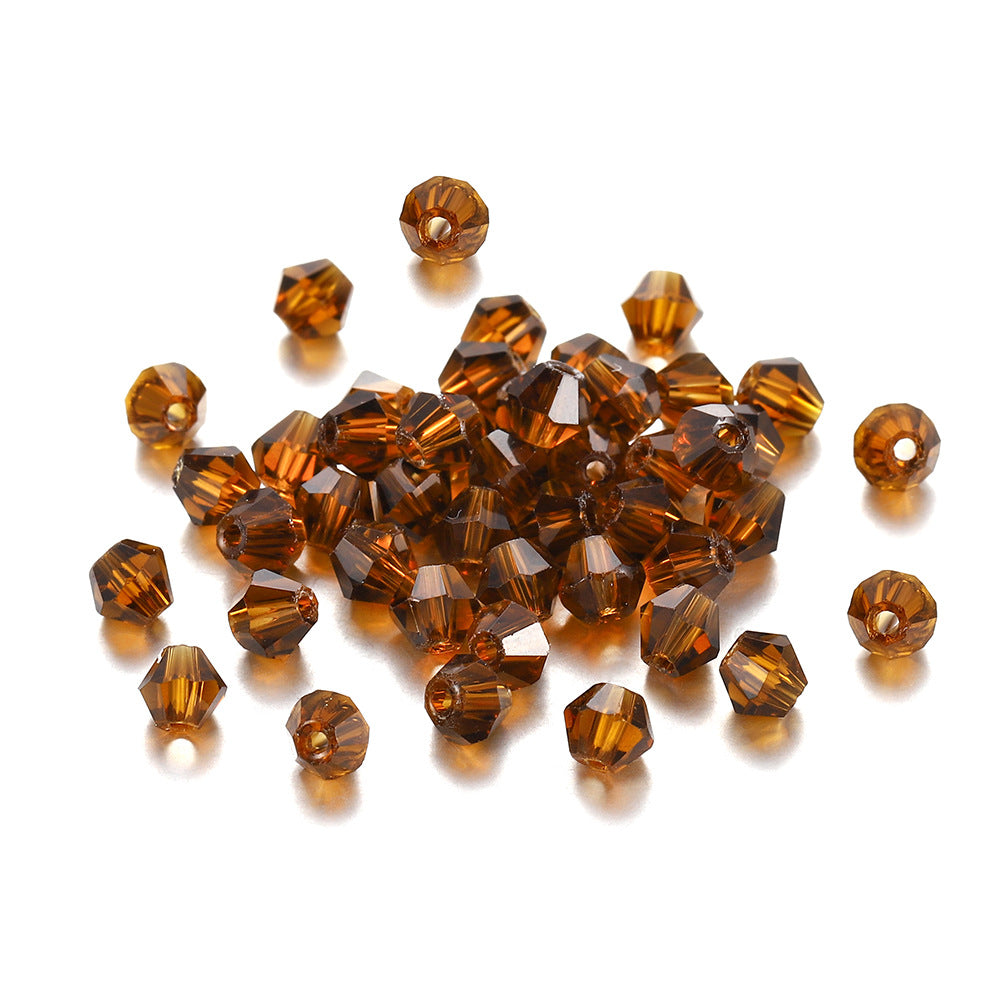 Diamond Seed Glass Beads 4mm Transparent Rainbow Shimmer 200pcs 28