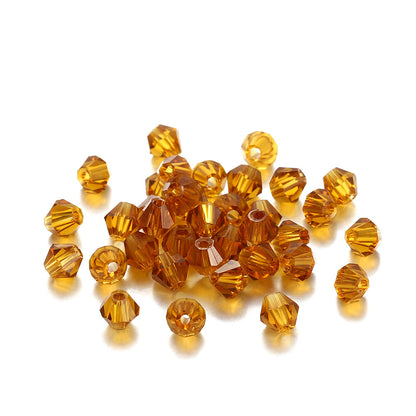 Diamond Seed Glass Beads 4mm Transparent Rainbow Shimmer 200pcs 37
