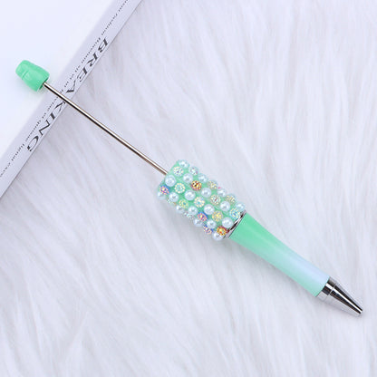 Colorful Pearl Gradient Round Ballpoint Pen Plastic 11