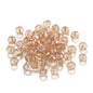 Faceted Glass Beads 8mm Transparent Multicolor 70pcs 25