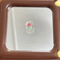 Transparent Oval Acrylic Beads 21mm Rose Pattern 10pcs 2