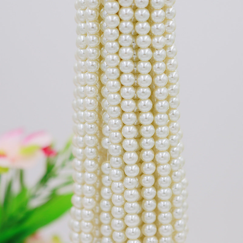 Pearl Glass Beads 8mm Imitation Lustrous Pastel Mixed 1000pcs 6