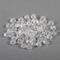 Faceted Glass Beads 8mm Transparent Multicolor 70pcs 26