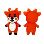 Silicone 3D Focal Beads Deer Antlers and Paws Woodland 20Pcs