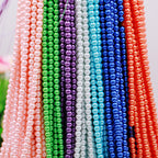 Pearl Glass Beads 8mm Imitation Lustrous Pastel Mixed 1000pcs 2
