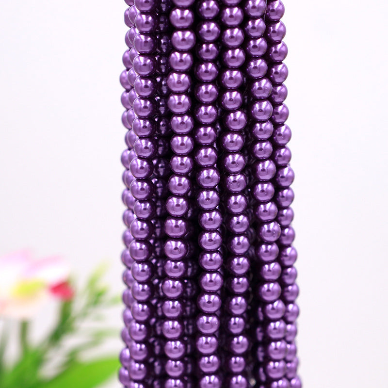Pearl Glass Beads 8mm Imitation Lustrous Pastel Mixed 1000pcs 4