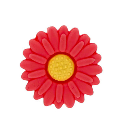 Silicone Focal Beads Daisy Sunflower Rounded Center 20pcs 4