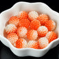 Two-Color Gradient Waxberry Acrylic Beads 12mm Imitation Pearl ABS Plastic 80pcs 7