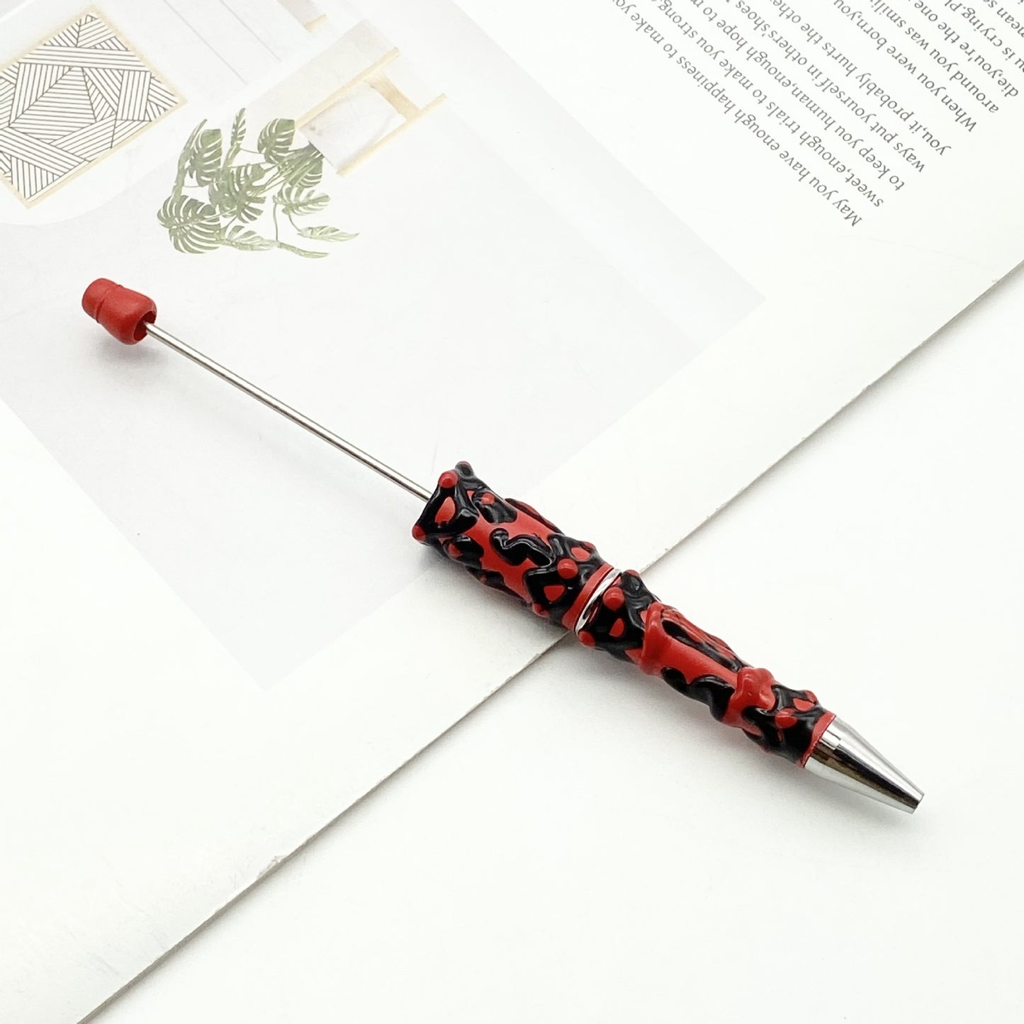 Beadable Pen Creative Candy Color Hand Painted Design  13