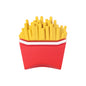 Silicone 3D Focal Beads Fast Food Chicken Nuggets French Fries Taco Pizza 20pcs 16