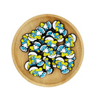 Silicone Focal Beads Smurfette Standing Pose 20pcs 2