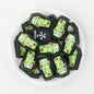 3D Mummy Coffin Silicone Focal Beads 20 pcs Colorful Assortment - Green