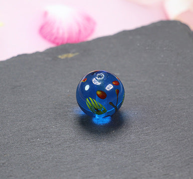 Vintage Phoenix Eye Lampwork Glass Beads 20mm Round 10pcs 15